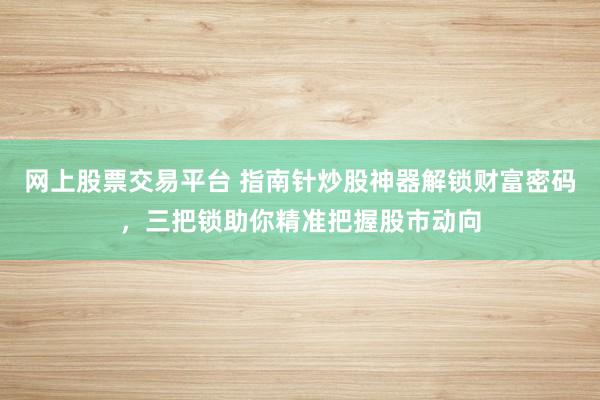 网上股票交易平台 指南针炒股神器解锁财富密码，三把锁助你精准把握股市动向
