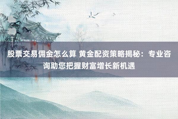 股票交易佣金怎么算 黄金配资策略揭秘：专业咨询助您把握财富增长新机遇