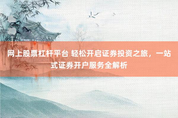 网上股票杠杆平台 轻松开启证券投资之旅，一站式证券开户服务全解析